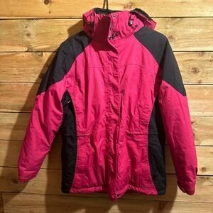 Pink and black LL Bean winter coat size M